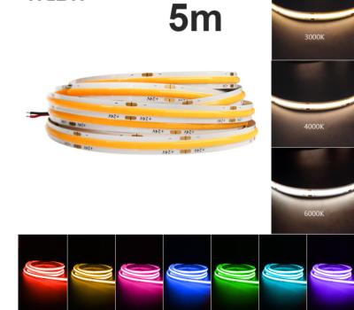 China Smart Color Changing 24V COB RGBW LED Strip 10mm Waterproof 2700K-6500K for sale