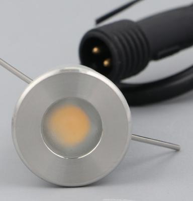 China Círculo de aço exterior Recessed da lâmpada subterrânea do diodo emissor de luz de 1W IP68 à venda