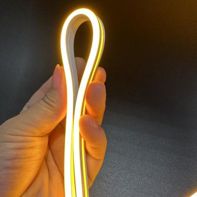 China Dual color 24V 12V Dimmiable flexible silicone led strip indoor/outdoor silicone tube Te koop