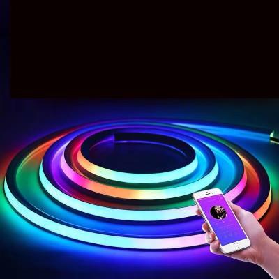 China Flexible Silicone LED Neon Strip Lights 120 Degree Beam Angle for sale