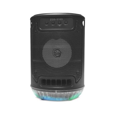 中国 SING-E ZQS5105 Gift Colorful LED Light Compatible USB Wireless AUX PORTABLE Woofer Speaker Wireless Amplifier 販売のため