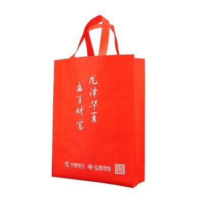 China Eco Friendly Tote Custom Printed Polypropylene Non Woven Bags Handle Bags Tear Resistant for sale