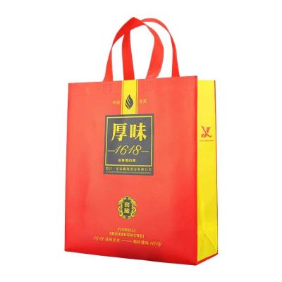 China Silk Screen Non Woven Polypropylene Tote Bags 140gsm With Tote Handle for sale