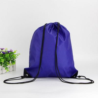 China Anti Bacterial PP Reusable Drawstring Bag 125gsm Drawstring Eco Bag Purple for sale