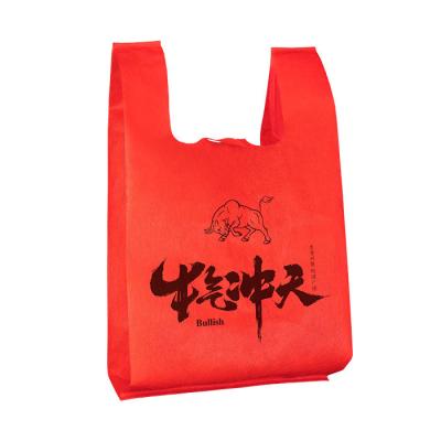 China Supermarket PP Non Woven Grocery Bags 70 Gsm Eco Friendly for sale