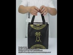Polypropylene Non Woven Take Away Bags Custom Design 90gsm