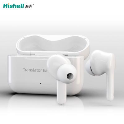 China White ABS Wireless Translation Earbuds Language Translator Instant Live WT2 M6 for sale