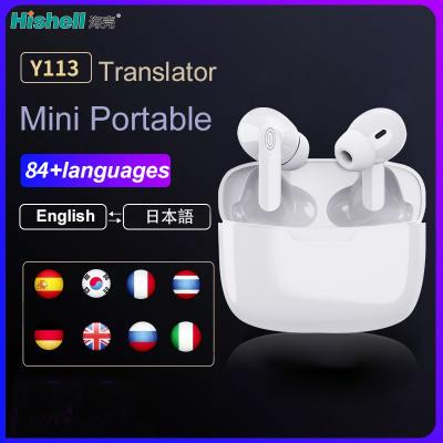 China Traductor inmediato negro práctico Earbuds, auriculares en tiempo real blancos de la traducción en venta