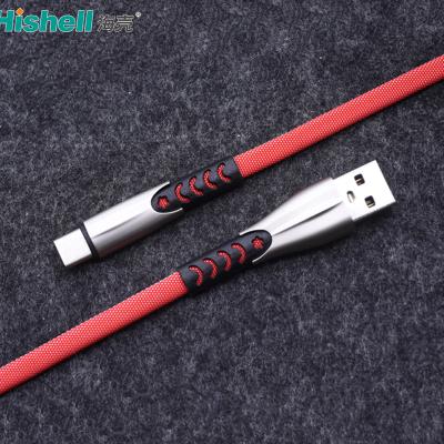 China Nylon Braid Mobile Phone Charging Cable Pure Copper Core Ultraportable for sale