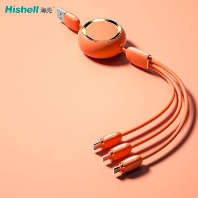 China Retractable Mobile Phone Charging Cable 3 In 1 For Office Home for sale
