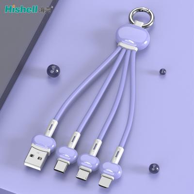 China Antiwear Mobile Multi Charger Cable 3 In 1 Stainproof Multiscene for sale