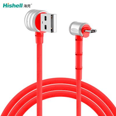 China Antiwear Zinc Alloy Phone Charger Wire , Ultraportable Long Phone Charger Cable for sale