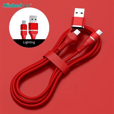China Braided Mobile Phone Data Transfer Cable , Antiwear Data Cable Type C Fast Charging for sale