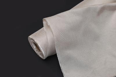 中国 1000のCの耐熱性高い無水ケイ酸のガラス繊維の布0.7mmブラウンのサテン織り方 販売のため