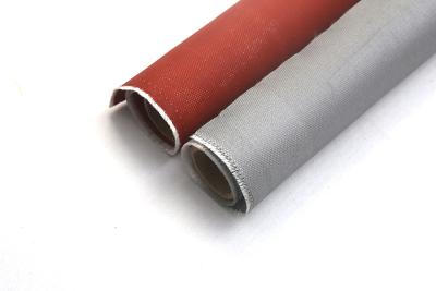 China Stainless Steel Wire M850 1-Side 120gsm Grey Silicone Coating That Used For Removale Jacket And Smoke Curtain zu verkaufen