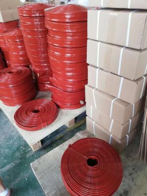 China High Temperature Silicone Rubber Fiberglass Sleeving For Cables Wires for sale