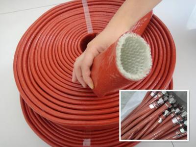 Китай Сопротивление пламени стеклоткани силиконовой резины изоляции жары Sleeving продается