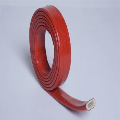 China Fireproof Silicone Rubber Fiberglass Sleeving Heat Resistant Sleeve for sale