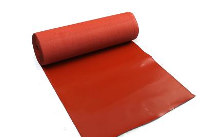 Chine Tissu enduit de silicone de bâche de toit de mur de tissu de fibre de verre latérale simple ignifuge à vendre