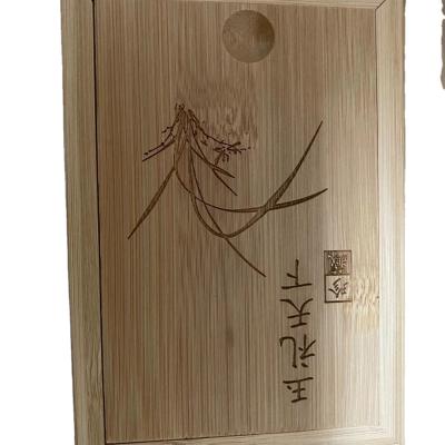 China China exquisitely designed bamboo box with sliding lid, foam pad and liner for sale