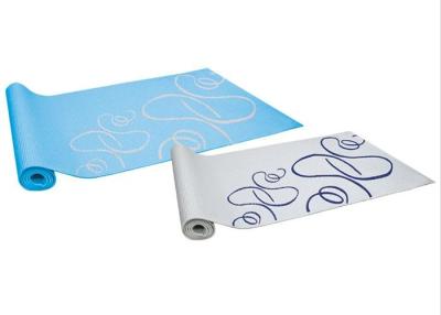 China Durable Anti Slip Yoga Mat , Easy Carry Lightweight Soft PVC Yoga Mat for sale