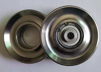 China Oxidation Treatment Polished 90mm Metal Gym Pulley Wheels for sale