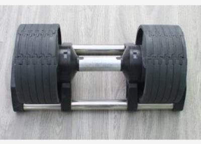 China Rubber Coated 32KG Barbell Adjustable Gym Fitness Dumbbell for sale