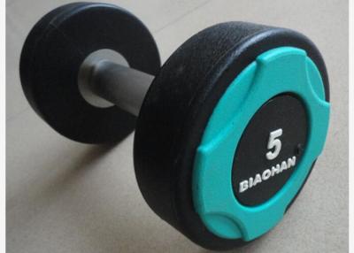 China o Gym inoxidável do punho do plutônio do preto 25kg torna mais pesados pesos à venda