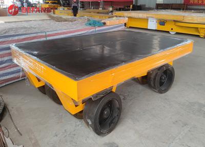China Q235 Material Transfer Carts Flatbed Heavy Duty Industrial Trailer For Workshop for sale