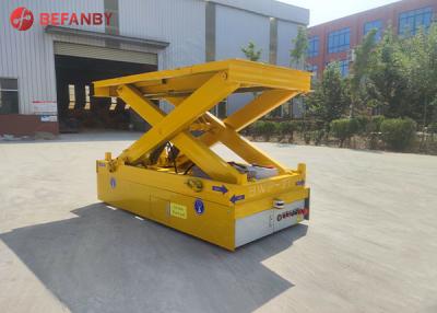 China Steerable Trackless 30t Scissor Lift Transfer Cart for sale