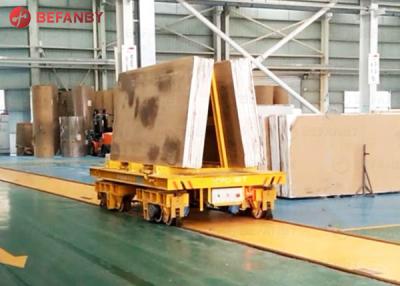 China 16t Electric Stone Slab Carrying Rail Trolley for sale