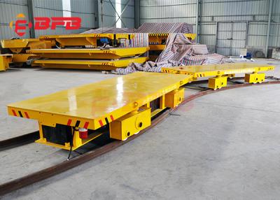 China Warehouses Electric Transfer Cart , Railway Bogie Rail Transfer Trolley for sale
