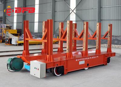 China 63T Heat Resist Heavy Duty Die Carts , Copper Workpiece Motorized Rail Cart Towed Transport Cart for sale