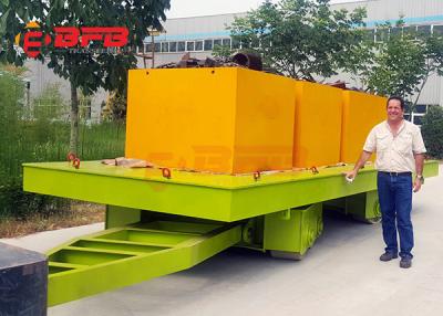 China Manual Industrial Cargo Transport Forklift Towing Trolley On Rails Or Concrete Ground for sale