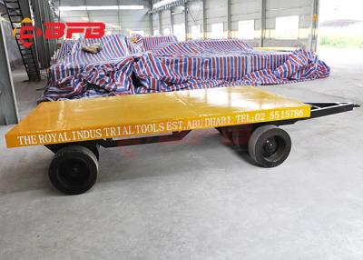 China rueda sólida de los carros materiales Unpowered de la transferencia 15t con el remolque de la carretilla elevadora en venta