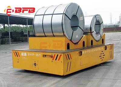 China Battery Powered Material Coil Transfer Cart , Steerable Trackless Electric Transfer Cart For Industry for sale