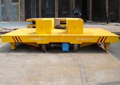 China Safe Sliding Line Motorized Rail Cart , 0 - 20m / Min Coil Transfer Trolley for sale
