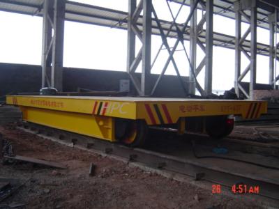 China Powered Motorised Track Trolley , Heavy Duty Coil Industrial Transfer Equipment for sale
