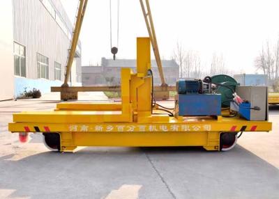 China Hohe Temperatur motorisierte Übergangslaufkatzen-Schlackenpfanne-Art große Kapazitäts-Stahlwerk zu verkaufen