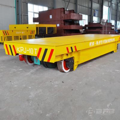 China AC Motor Material Transfer Carts , Drive Cable Reel Dump Rail Transfer Trolley for sale