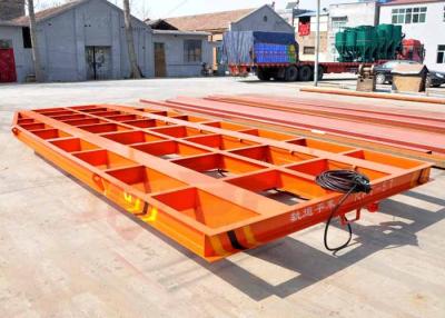 China 5T Towed cable power steel structure low bed rail cart for blasting room for sale