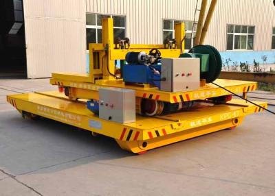 China Steel Plant On Rail Transfer Cart , Hydraulic Lifting Motorized Rail Cart Molten Steel Carriage for sale