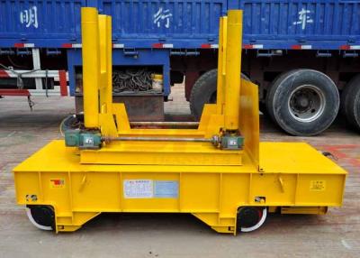 China Annealing Furnace Rail Transfer Cart , Battery Powered Motorized Material Handling Equipment Turning Transfer Bogie for sale