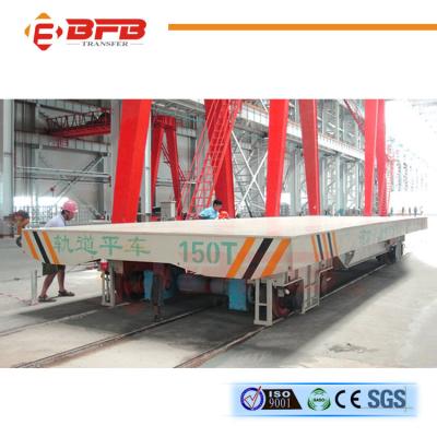 China 150T Conducting Railway Powered Heavy Duty Transfer Bogie for sale