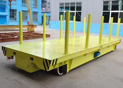 China 50T Steel Rail Transfer Cart Box Beam Structure For Conductor Railroad Colored for sale