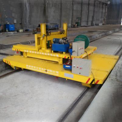 China Production Line On Rail Transfer Cart , Proximity Switch Self Driven Trailer for sale
