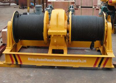 中国 最高速度の移動のカートの付属品の造船所のための二重ドラム電線ロープのウィンチ 販売のため