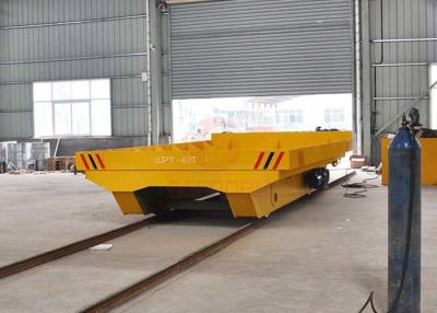China Heavy Material On Rail Transfer Cart , Warehouses Q235B Electric Work Cart for sale