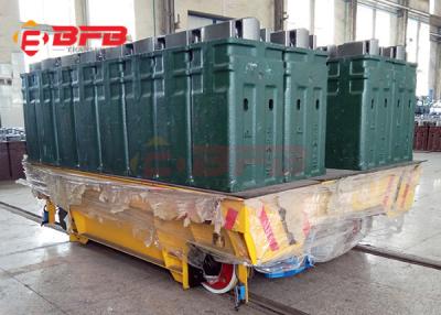 China Battery Driven 20t Mould Rail Material Moving Carts for sale