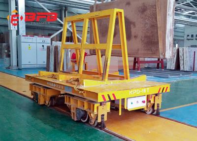 China Curved Rails 500T Load 20m/Min Motorized Transfer Trolley for sale